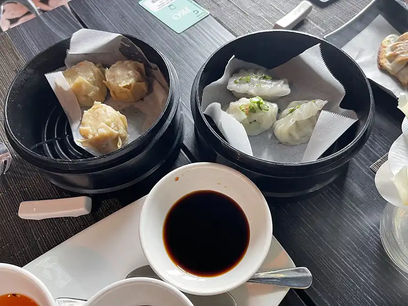 DRAGON LADY Pacific Adventure soy and dumplings