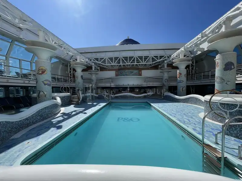 PACIFIC ADVENTURE swimming pool view from lower level